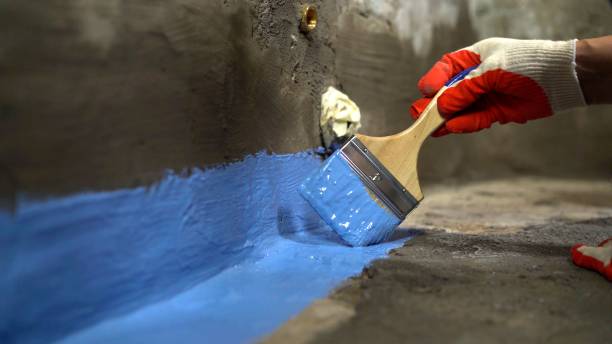 Commercial Waterproofing project at a Brentwood, MD business property by SJ Waterproofing Pros
